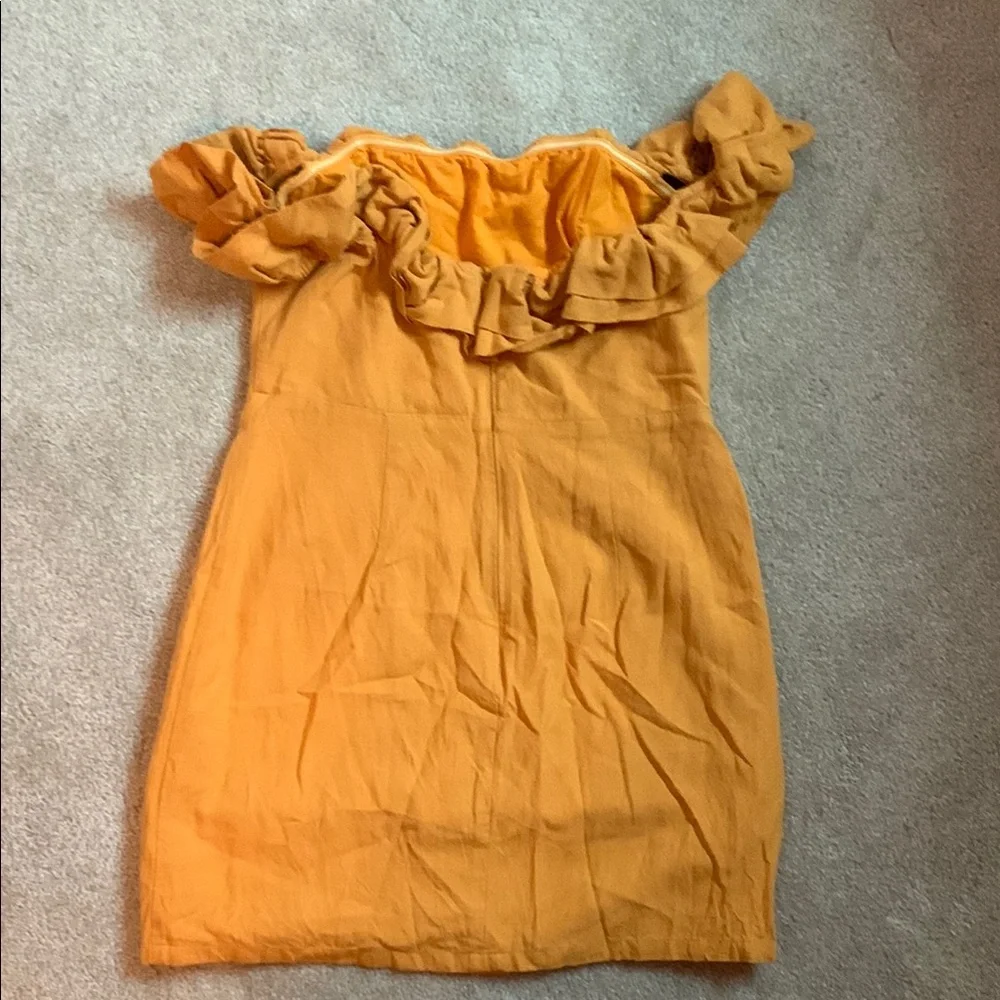 superdown Orange Ruffle Mini Dress - Picture 3 of 4